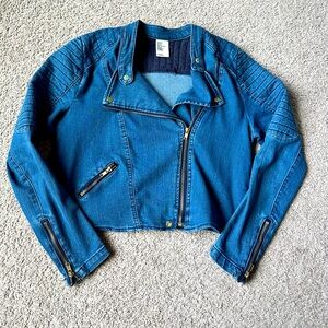 H&M‎ Cropped Denim Jacket Size 10